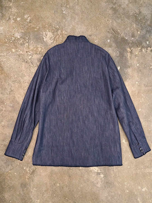 Natural-Blend Denim Tang Jacket — 26001 — view 2