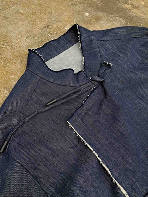 Natural-Blend Denim Tang Jacket — 26001 — view 5