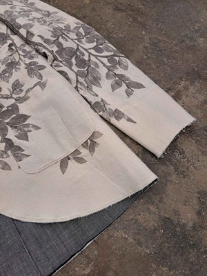 Eco-Print Reversible Cross Collar Jacket — 26002 — view 3
