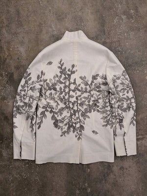 Eco-Print Reversible Cross Collar Jacket — 26002 — view 14