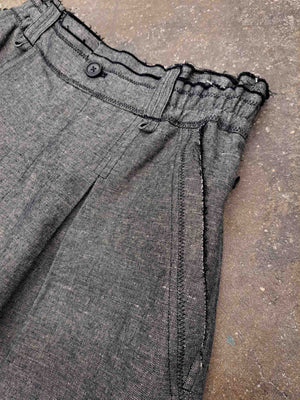 Linen-Blend Wide-Leg Shorts — 26003 — view 2