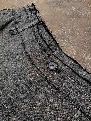 Linen-Blend Wide-Leg Shorts — 26003 — view 3