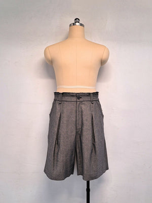 Linen-Blend Wide-Leg Shorts — 26003 — view 5