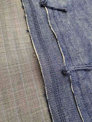 Wool-Blend Denim Tang Reversible Jacket — 26004 — View 5
