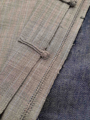Wool-Blend Denim Tang Reversible Jacket — 26004 — View 6