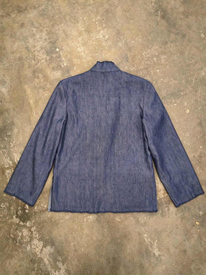 Wool-Blend Denim Tang Reversible Jacket — 26004 — View 9