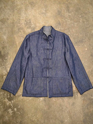 Wool-Blend Denim Tang Reversible Jacket — 26004 — View 10