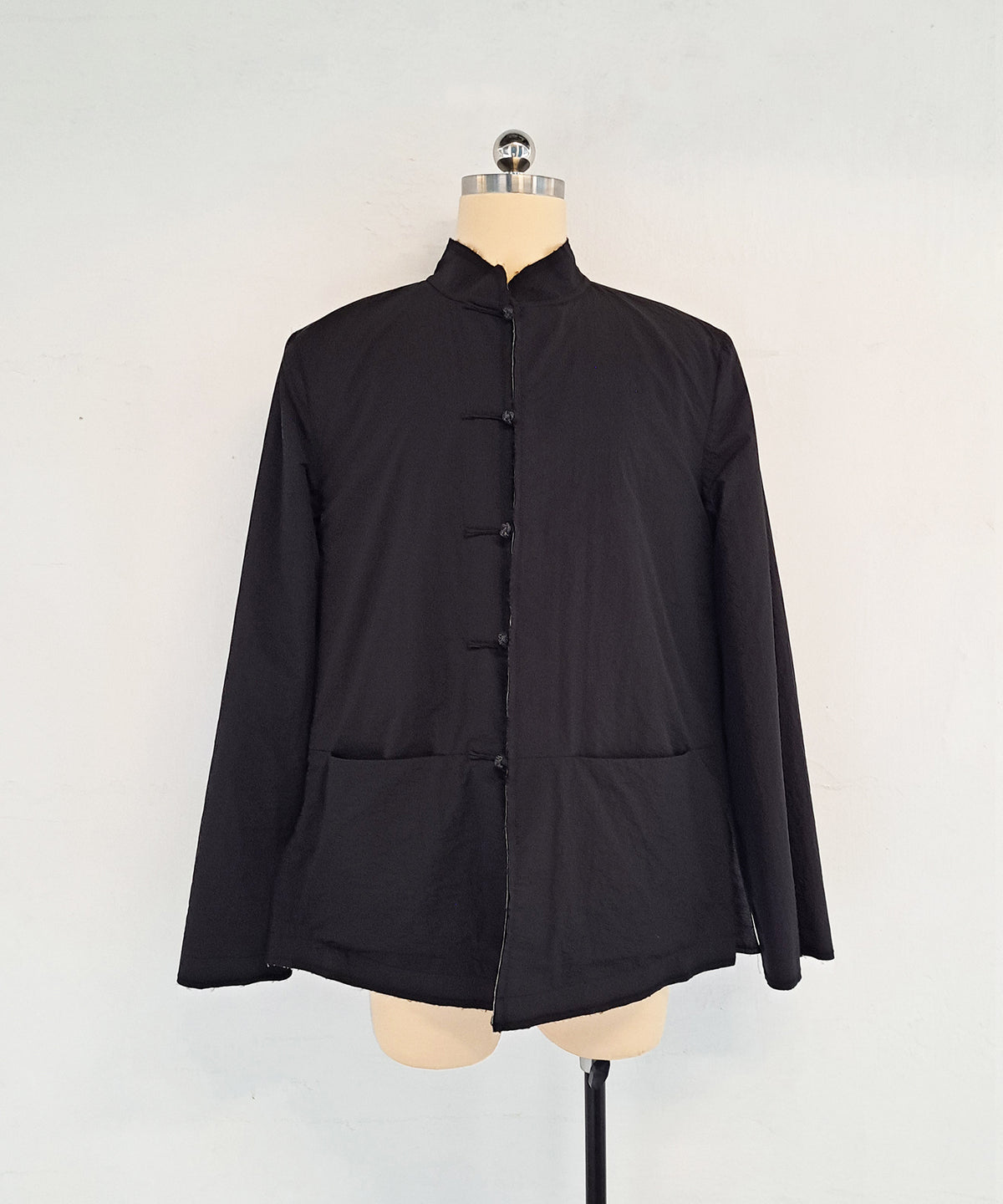Wool-Blend Denim Reversible Tang Jacket