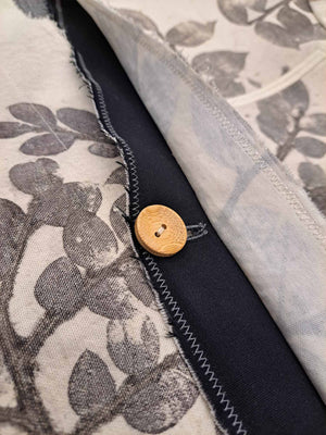 Eco-Print Reversible Cross Collar Jacket — 26002 — view 2