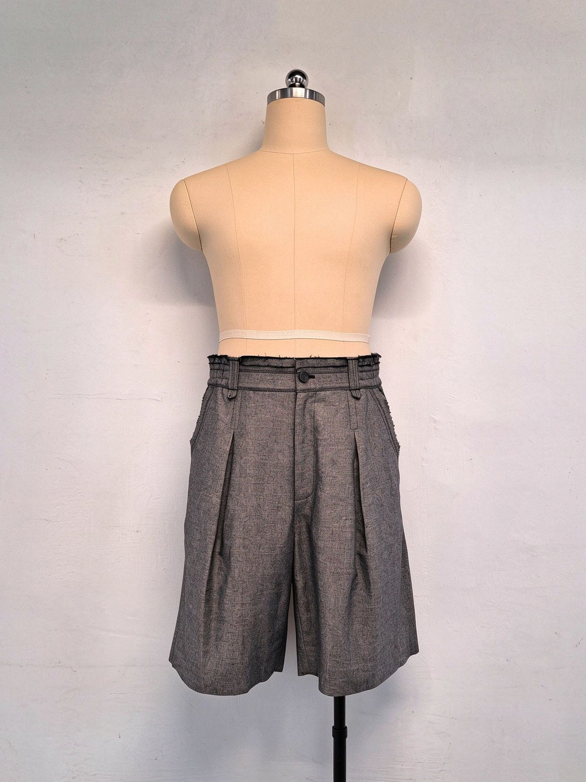 Linen-Blend Wide-Leg Shorts — 26003 — view 5