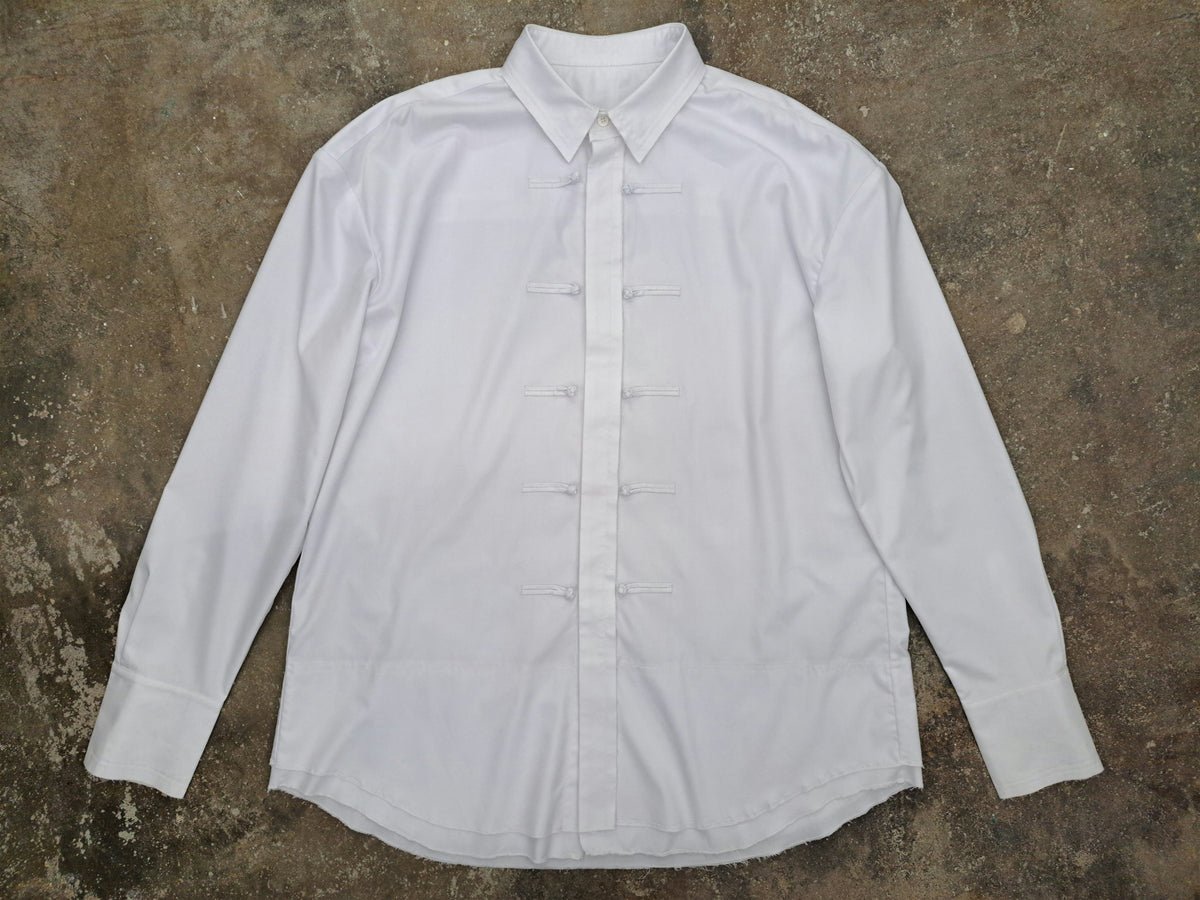 Cotton Tang Frog Button Shirt