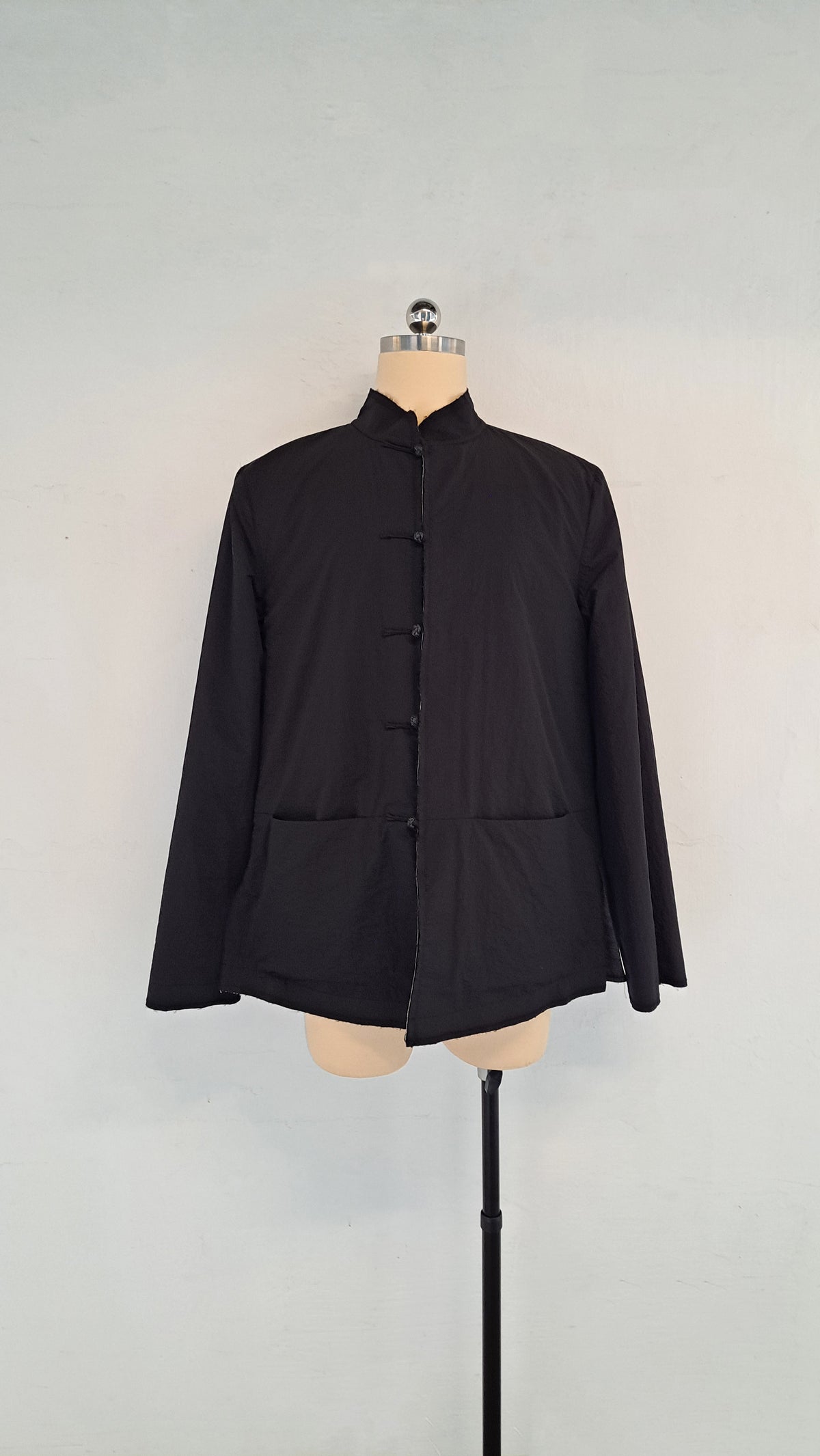 Wool-Blend Denim Reversible Tang Jacket