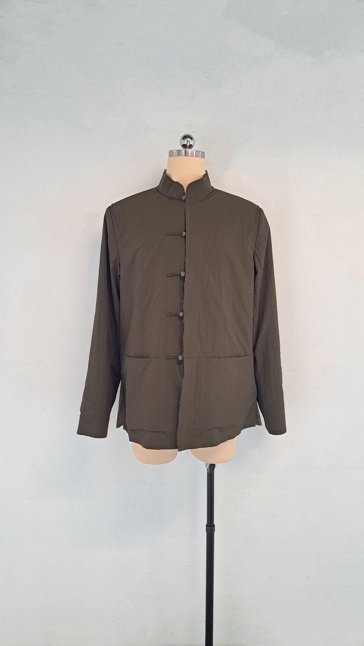 Wool-Blend Denim Reversible Tang Jacket