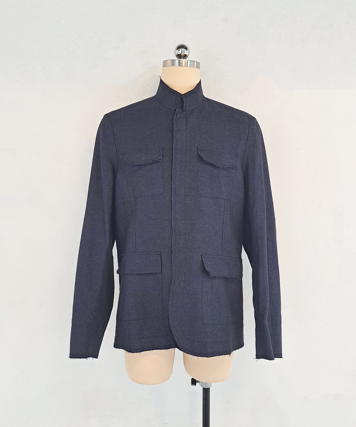 Natural-Blend Reversible Zhongshan Suit
