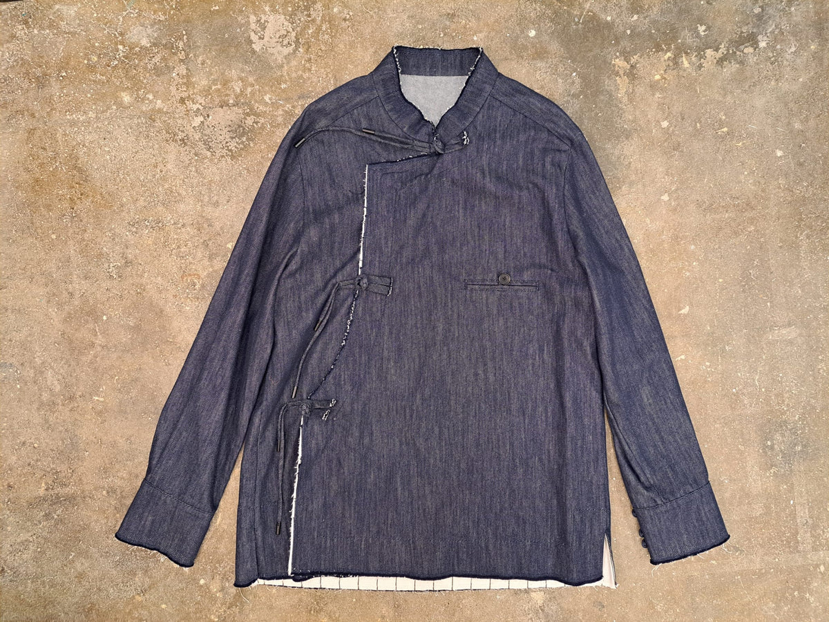 Natural-Blend Denim Tang Jacket