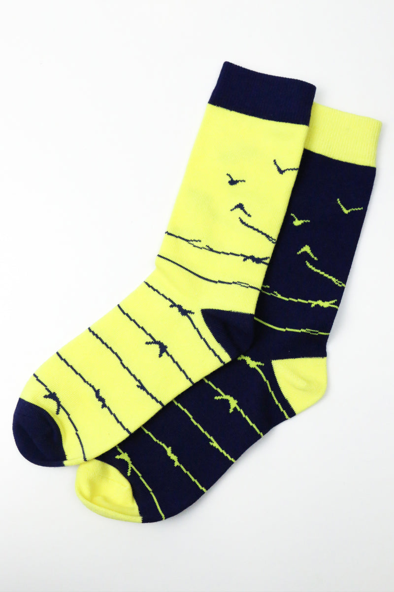Bird Strip Socks