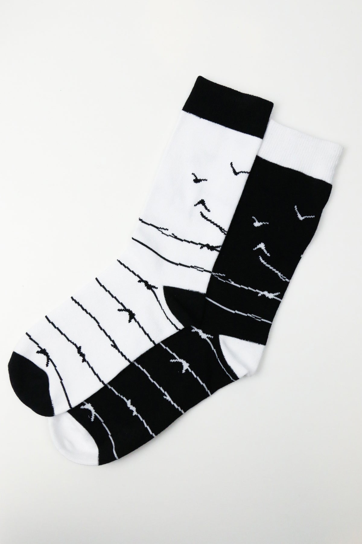 Bird Strip Socks