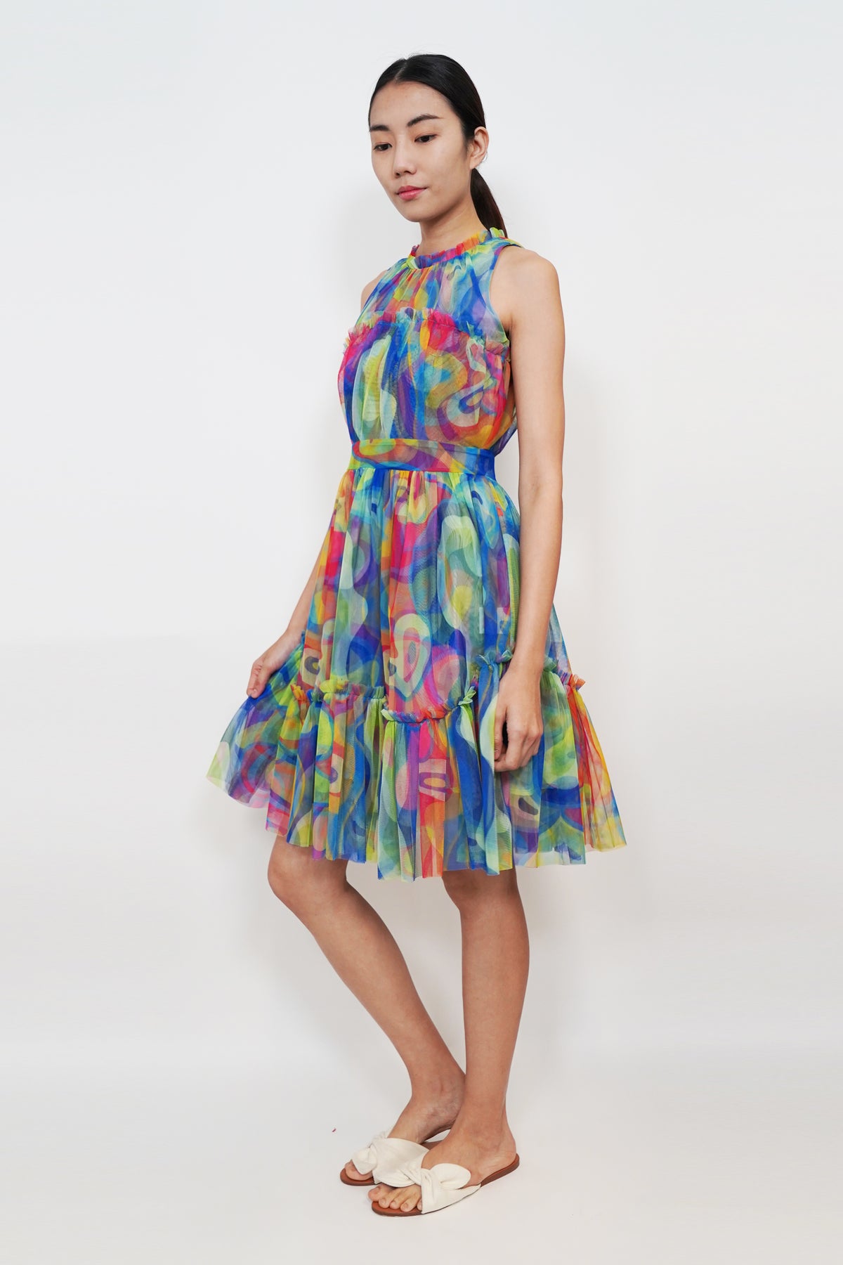 Love Wave Mesh Dress