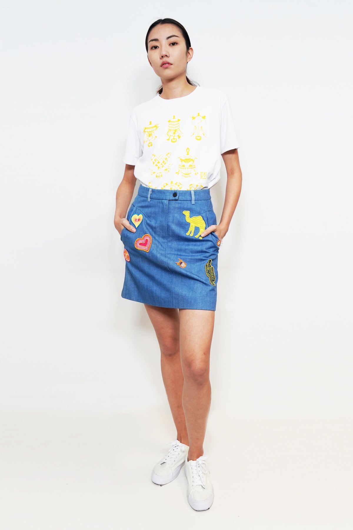 Embroidery Badge Skirt