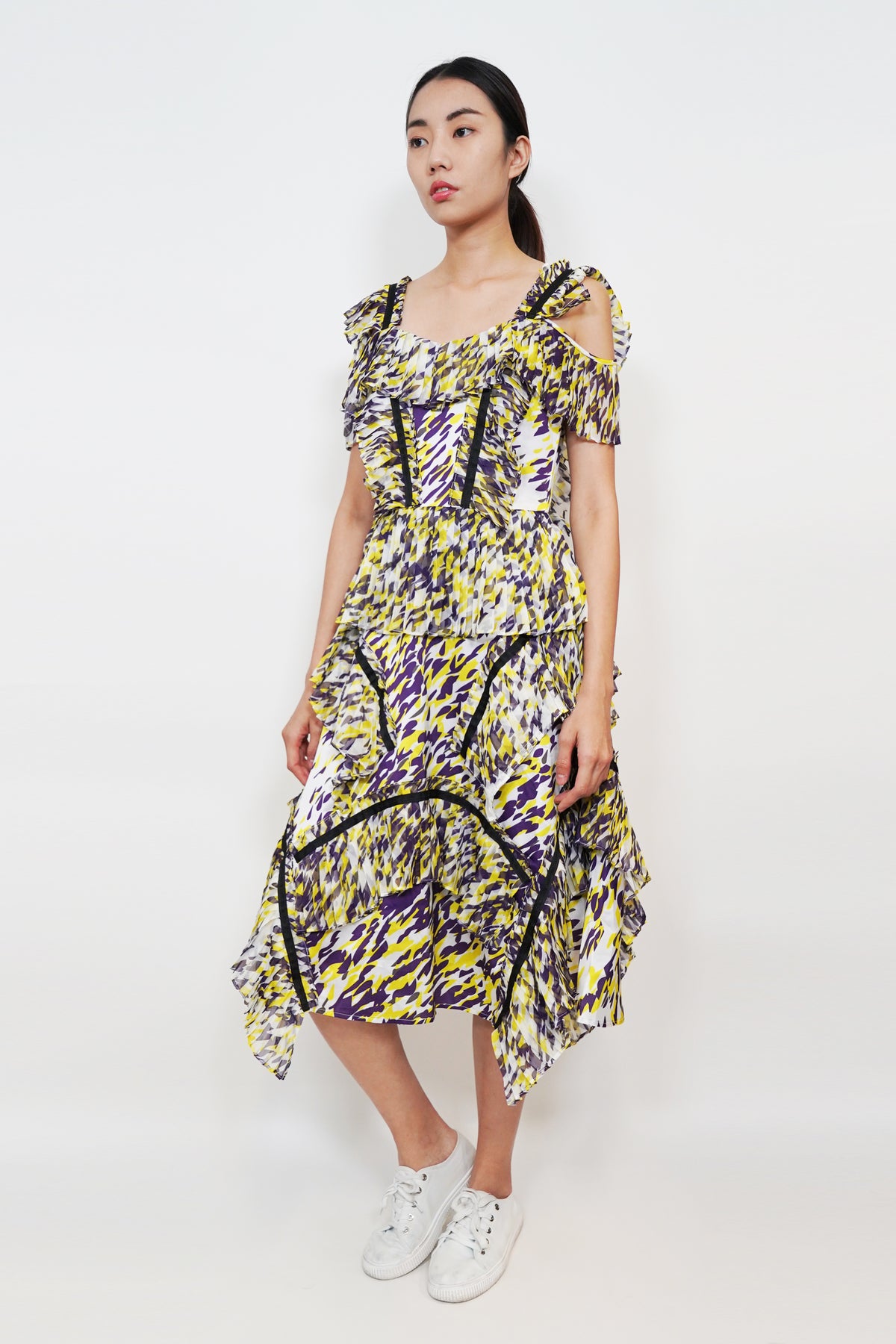 Pleats-Panelled Dress