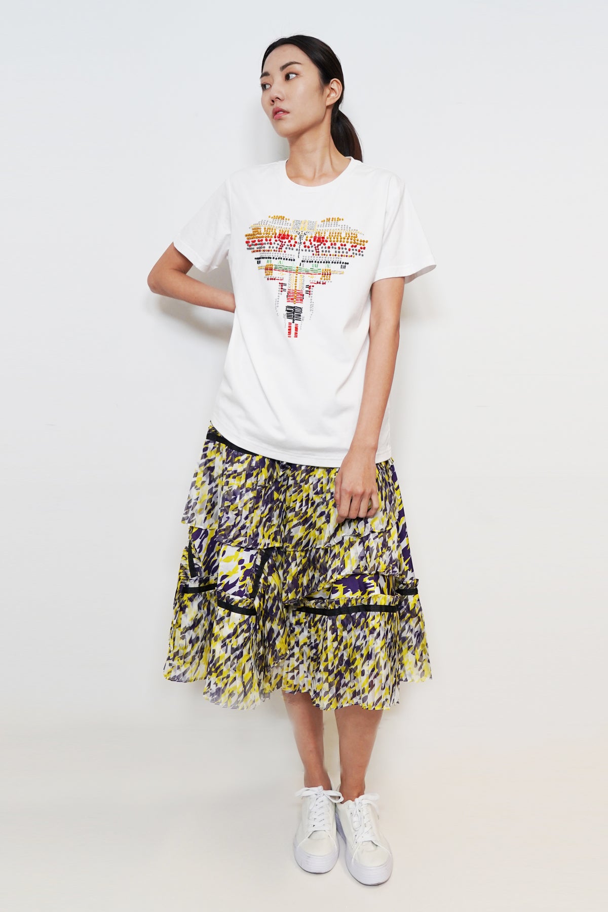 Elephant Embellishment T-Shirt