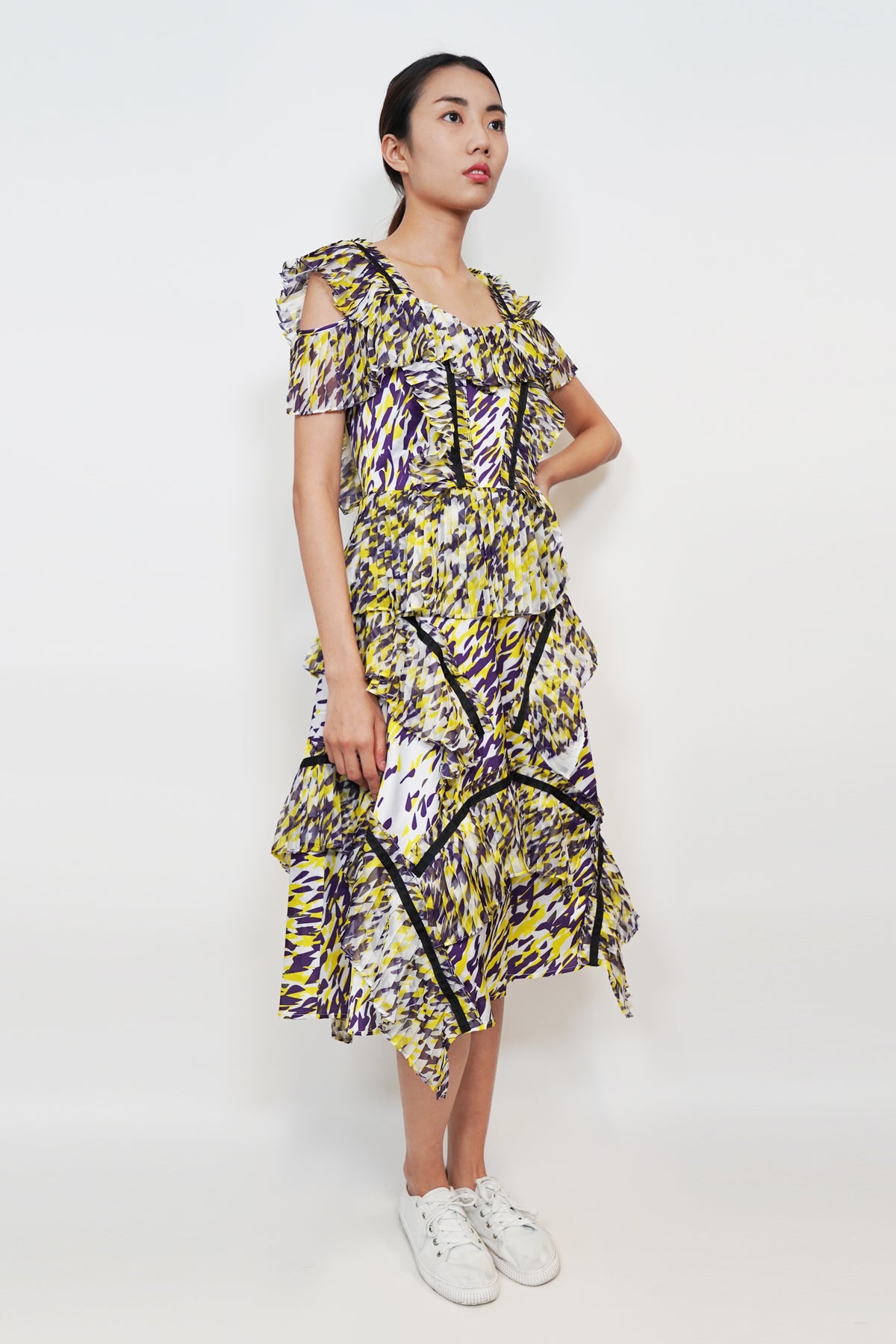 Pleats-Panelled Dress