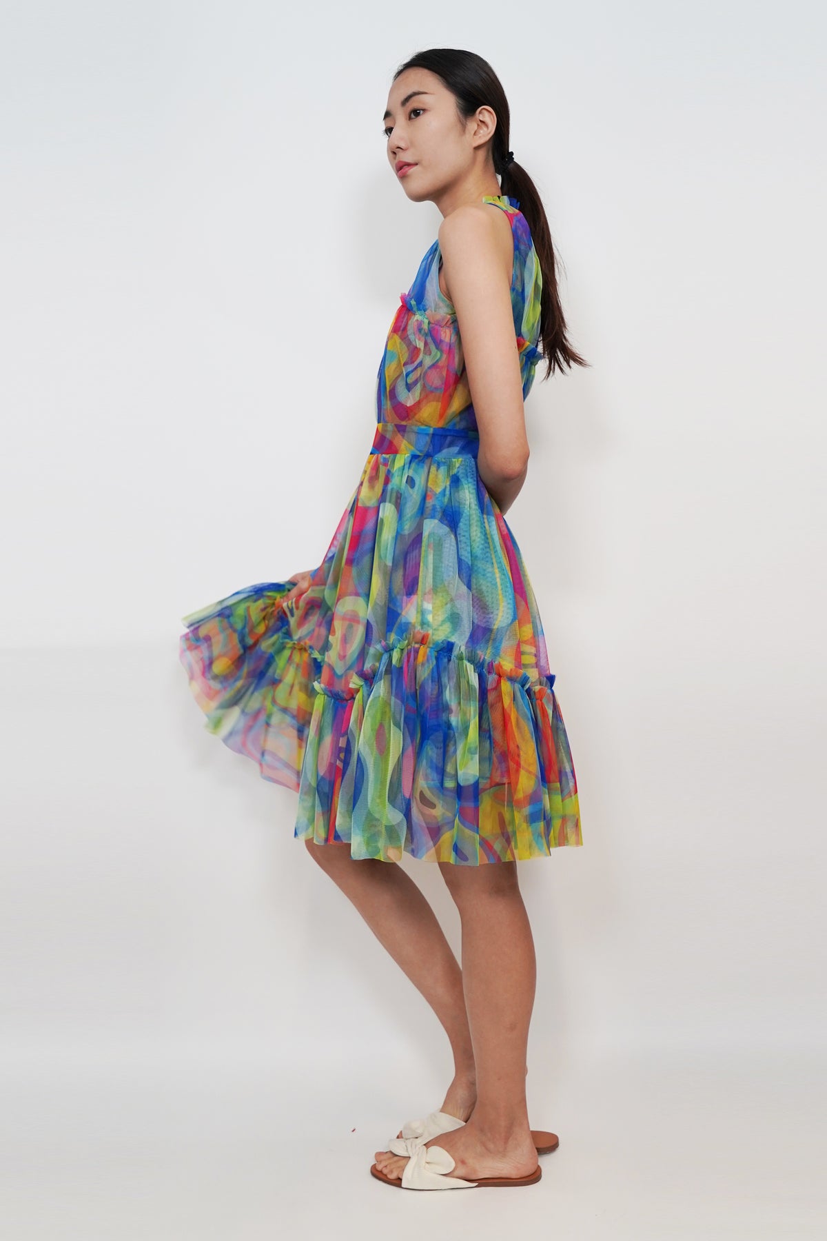 Love Wave Mesh Dress
