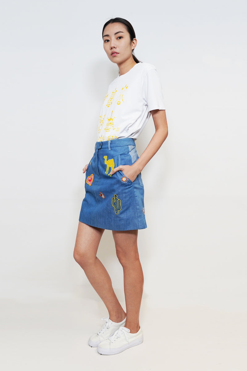 Embroidery Badge Skirt