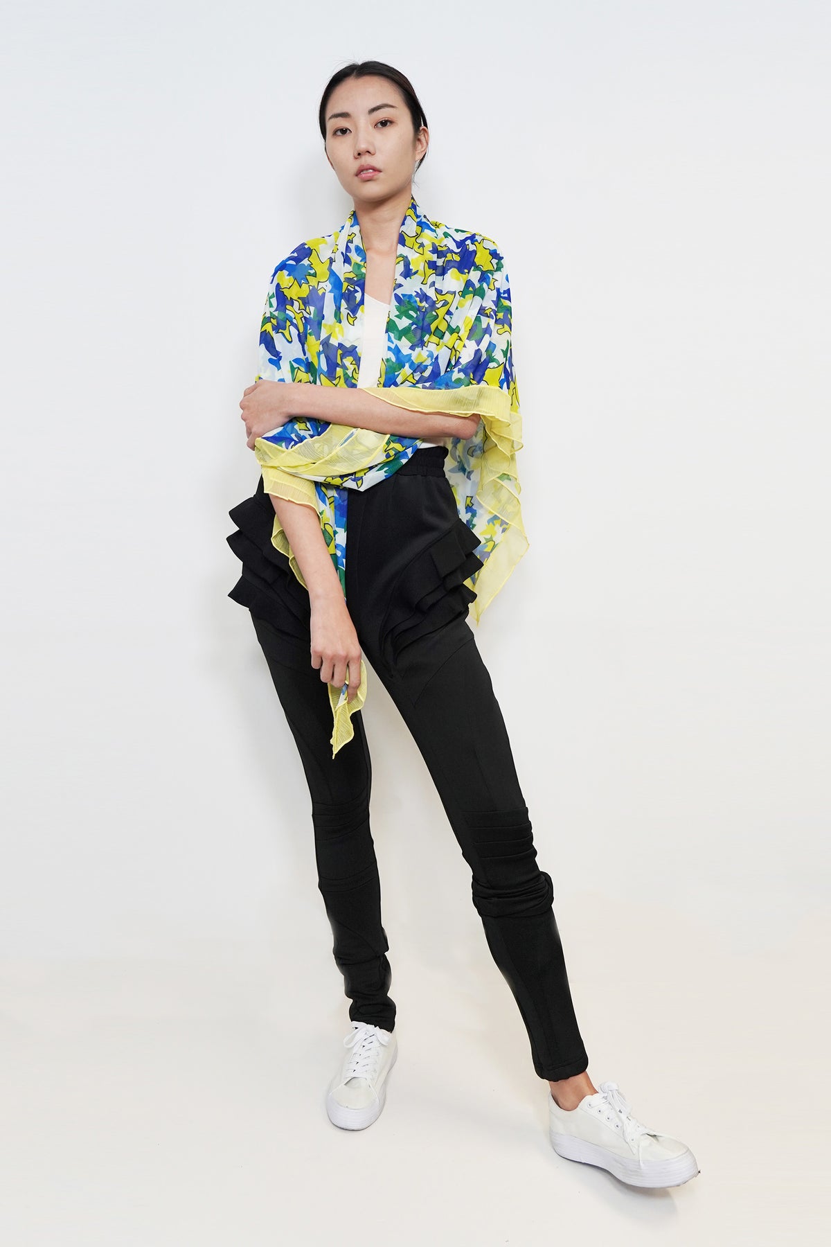 Geometrical Birds Print  Scarf