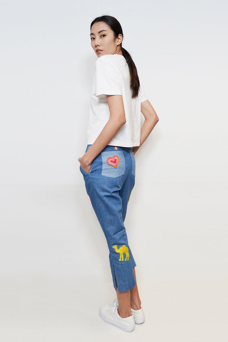 Embroidery Badge Pants