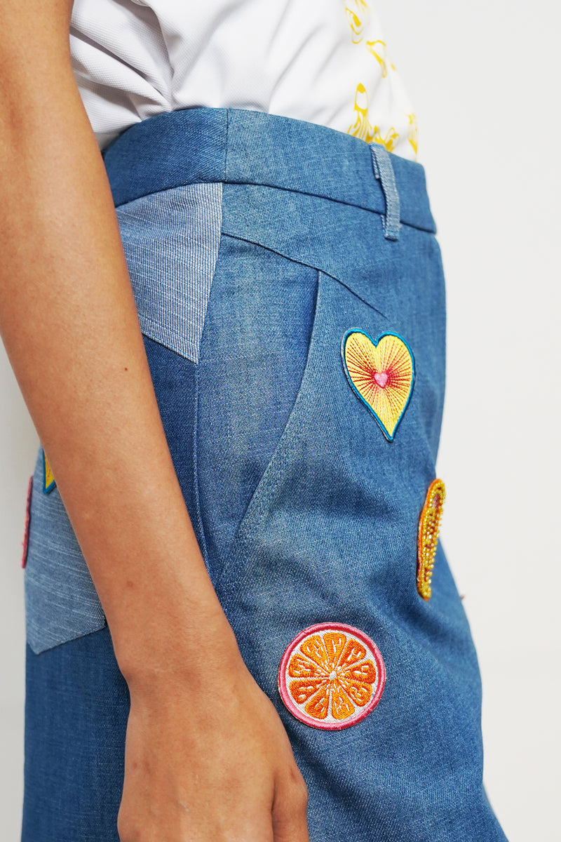 Embroidery Badge Skirt